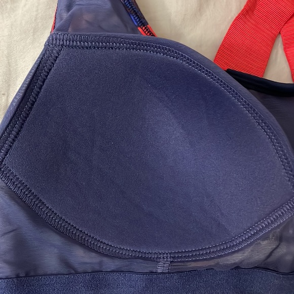 Calvin Klein Floral Retro Logo Racerback Bralette - Picture 7 of 7